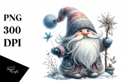 Detailed Winter Gnome PNG Product Image 1