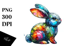 Colorful Bunny Made of PNG Product Image 1
