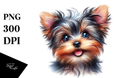 Happy Yorkshire Terrier PNG Product Image 1