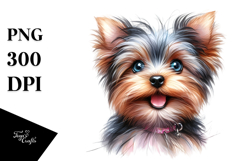 Happy Yorkshire Terrier PNG Product Image 1