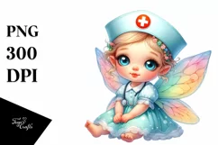 Colorful Baby Fairy in Nurse's Cap Product Image 3