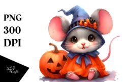 Simple Halloween Baby Mouse Drawing | Clipart Product Image 3