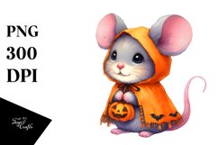 Simple Halloween Baby Mouse Drawing | Clipart Product Image 3