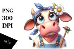 Confused Daisy with Bandana Clipart Product Image 3