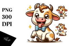 Cartoony Baby Calf Digital Art Product Image 1