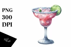 Sublimation Sticker Flower Watercolor Margarita Clipart Product Image 1