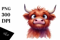 Funny Highland Cow, High-Res PNG Product Image 3