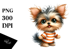Cute Cartoon Yorkipoo PNG Product Image 1
