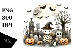 Graveyard with Animal Print, PNG Product Image 1