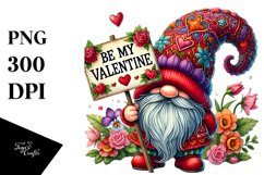 Detailed Valentines Gnome PNG Product Image 1