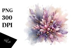 Shiny Lilac with Gold Material Clipart Product Image 1