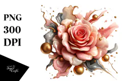 Glossy Petunia Made of Like Material PNG Product Image 1