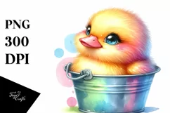 Cute Baby Duckling Clipart PNG Product Image 1