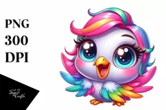 Colorful Baby Dove Smiling | Clipart Product Image 3