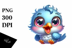 Colorful Baby Dove Smiling | Clipart Product Image 1