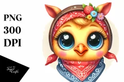 Colorful Funny Pony Chick with Big Eyes | Clipart Product Image 3