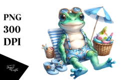 Whimsical Baby Frog PNG Product Image 1