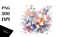 Shiny Sweet Pea Watercolor Splash | Clipart Product Image 3