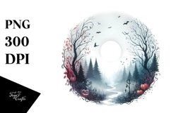 Vintage Halloween Enchanted Forest PNG Product Image 1