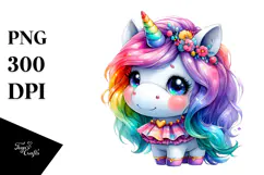 Vibrant Unicorn Drawing, Transparent PNG Product Image 1