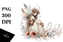 Cute Boho Fairy, Transparent PNG Product Image 1