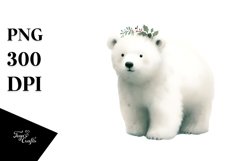 Colorful Polar Bear PNG Product Image 3