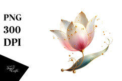 Tulip with Golden Insertions PNG Product Image 1
