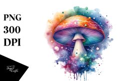Colorfull Mushroom Splash | Clipart Product Image 1