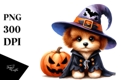Cute Baby Dog Halloween | Clipart Product Image 1