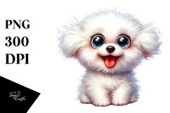 Crazy Bichon Frise | Sublimation | Clipart Product Image 1