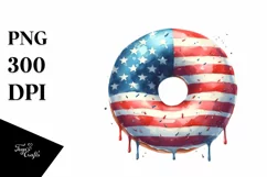 Sublimation Sticker Flower Watercolor Vintage Donut Usa Flag Product Image 3