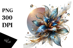 Abstract Glossy Lobelia, Transparent PNG Product Image 1