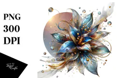 Abstract Glossy Lobelia, Transparent PNG Product Image 1