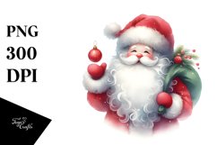 Colorful Christmas Santa PNG Product Image 3