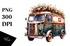 Vintage Oilish Van | Sublimation Clipart Product Image 3