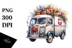Vintage Oilish Van | Sublimation Clipart Product Image 3
