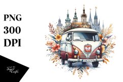 Vintage Oilish Van | Sublimation Clipart Product Image 3