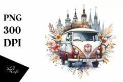 Vintage Oilish Van | Sublimation Clipart Product Image 3