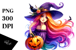 Vibrant Witch Halloween | Clipart Product Image 1