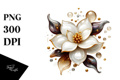Abstract Glossy Gardenia, Transparent PNG Product Image 1