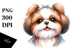 Cute Baby Shih Tzu PNG Product Image 1