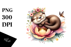 Whimsical Baby Otter PNG Product Image 1