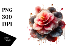 Abstract Begonia PNG Product Image 1