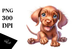 Happy Vizsla, Transparent PNG Product Image 1