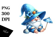 Detailed Cute Gnome in Watercolor | Sublimation Clipart Product Image 3