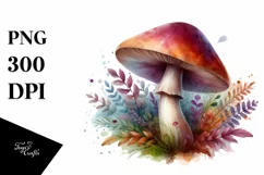 Detailed Pastel Mushroom, Transparent PNG Product Image 1