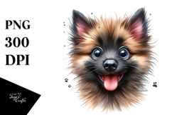 Cute Malinois with Big Eyes PNG Product Image 1