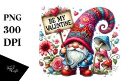 Detailed Valentines Gnome PNG Product Image 1