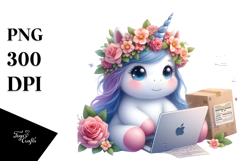 Baby Unicorn Programmer Flower Product Image 1