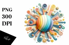 colorful Wimsicall Pastel Sun Clipart Product Image 3